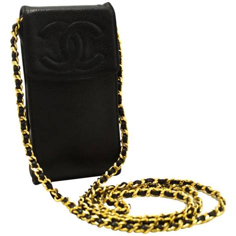 chanel phone holder with chain|Chanel purse with chain strap.